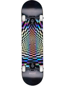 Skateboard Rocket Prism Foil Silver 7.75 INCH