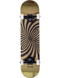 Skateboard Rocket Twisted Foil Gold 7.50 INCH