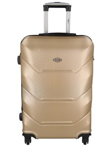 Skořepinový cestovní kufr zlatě béžový - RGL Hairon L zlatá