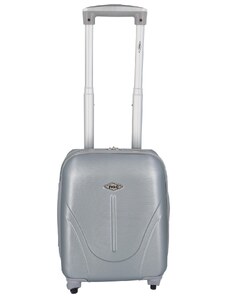 RGL Malý příruční cestovní plastový kufr Sonrado, stříbrná