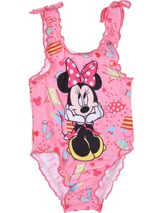 Růžové jednodílné plavky Disney Baby Minnie Mouse Růžová