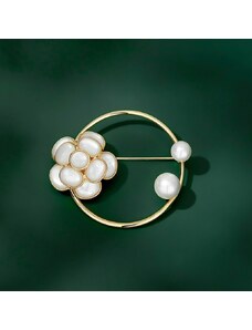 Éternelle Exkluzivní perlová brož Amadea - květina