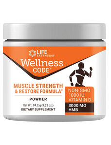 Life Extension Wellness Code Muscle Strength & Restore Formula 94,2 g, prášek