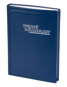 Tiskárny Hořovice s.r.o. Diář - Denní záznamy A5 UNI PVC modrá 2024 zo1011-02-24