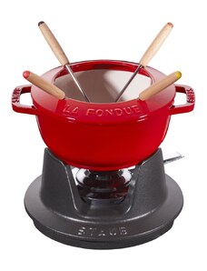 Staub Fondue sada 16 cm/1,1l višňová, 14001606