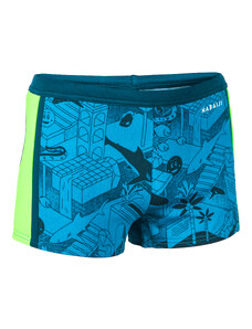 NABAIJI Chlapecké boxerkové plavky Yokob tmavě modro-zelené