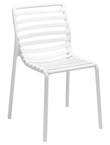 Bílá plastová zahradní židle Nardi Doga