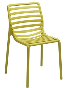 Žlutá plastová zahradní židle Nardi Doga