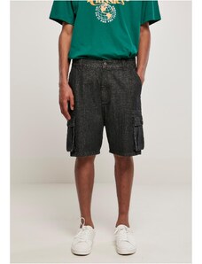 UC Men Organic Denim Cargo Shorts černé seprané