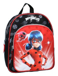 Vadobag Dětský / dívčí batoh s přední kapsou Kouzelná beruška - Miraculous Ladybug