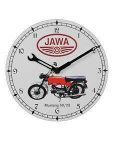 Nástěnné hodiny JAWA MUSTANG 50/23 P2-M23-220B