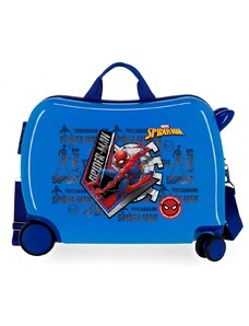 JOUMMABAGS Dětský kufřík na kolečkách Spiderman blue