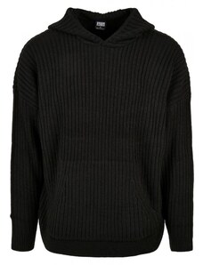URBAN CLASSICS Knitted Hoody - black
