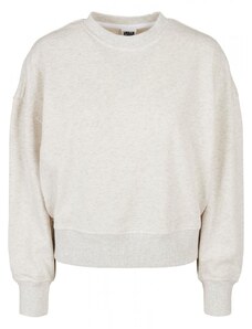 URBAN CLASSICS Ladies Oversized Rainbow Crewneck - lightgrey