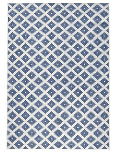 NORTHRUGS - Hanse Home koberce Kusový koberec Twin-Wendeteppiche 103128 blau creme – na ven i na doma - 200x290 cm