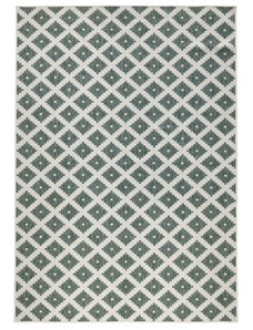 NORTHRUGS - Hanse Home koberce Kusový koberec Twin-Wendeteppiche 103125 grün creme – na ven i na doma - 80x250 cm