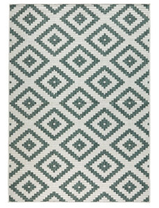 NORTHRUGS - Hanse Home koberce AKCE: 80x150 cm Kusový koberec Twin-Wendeteppiche 103131 grün creme – na ven i na doma - 80x150 cm