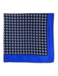 Kolem Krku Modrý kapesníček do saka Dots s modrými puntíky