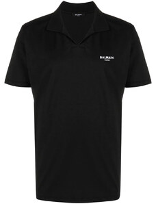BALMAIN Paris Wingtip Black polo tričko