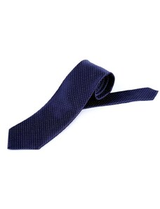 Saténová kravata modrá tmavá