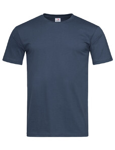 Pánské triko slim fit - tmavě modrá M