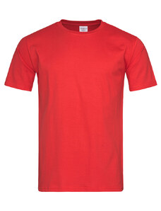 Pánské triko slim fit - červená size S