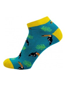 TUKAN veselé kotníkové ponožky - Zelené 39-42