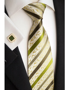 Beytnur Svatební hedvábná kravata zelená 177-3