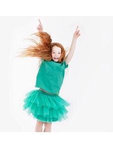 MUFFIN MODE Dívčí tylová TUTU sukně, tyrkysově zelená