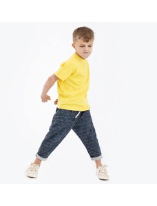 MUFFIN MODE Chlapecké teplákové kalhoty s kontrastními šňůrkami, tmavě modré