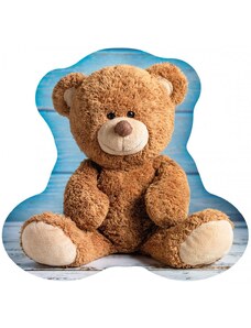 Carbotex Tvarovaný 3D polštář Medvídek Teddy - 37 x 36 cm