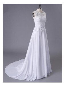 Donna Bridal jednoduché svatební šaty s vlečkou