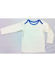 Bambusové tričko - dětské bambusové tričko (bílá s modrou)