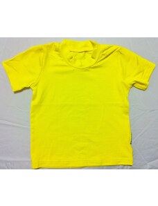 Dětské bambusové tričko s krátkým rukávem (žlutá)