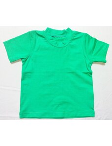 Bambusové tričko - dětské bambusové tričko s krátkým rukávem (zelená)