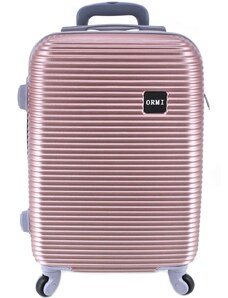 Ormi Cestovní kufr skořepinový - světle růžová (L) 90l