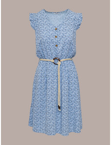 Letní modré volnočasové šaty