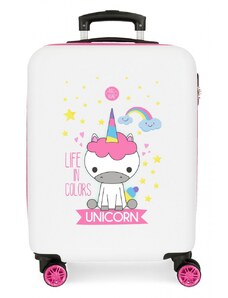 JOUMMABAGS Cestovní kufr ABS Little Me Unicorn, 55 cm
