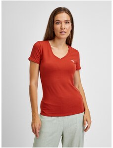 Červené dámské tričko Guess - Dámské