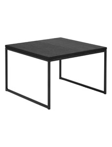 Černý dubový konferenční stolek MICADONI VELD 50 x 50 cm
