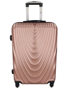 RGL Cestovní kufr Travel Rose, růžová/zlatá L