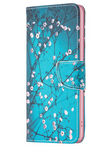 Pouzdro MFashion Realme C31 - modré - Květy