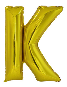 Amscan Fóliový balónek písmeno K 86 cm zlatý