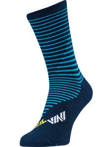 Unisex cyklo ponožky Silvini Ferugi tmavě modrá/žlutá