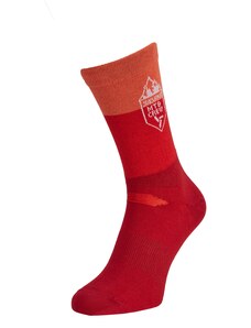 Unisex cyklo ponožky Silvini Ferugi červená