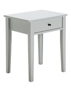 Světle šedý lakovaný noční stolek Marckeric Bart 46 x 36,4 cm