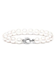 Gaura Pearls Luxusní perlový náramek Ricarda - sladkovodní perla, stříbro 925/1000