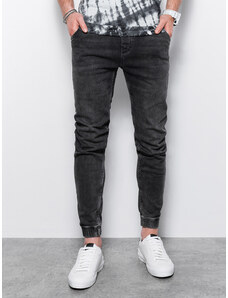 Ombre Clothing Pánské džínové kalhoty jogger - černé P907