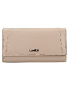 Dámská kožená peněženka Lagen - cream