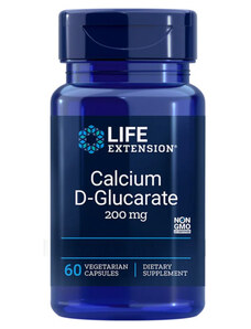 Life Extension Calcium D-Glucarate 60 ks, vegetariánská kapsle, 200 mg